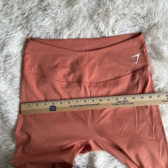 Gymshark Red Orange Coral Training Leggings High Rise Women's XXL - Picture 4 of 5